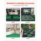 50-Piece Interlocking Drainage Mats 12"x12" Modular Non-Slip Floor Tiles Green for Kitchen & Outdoor